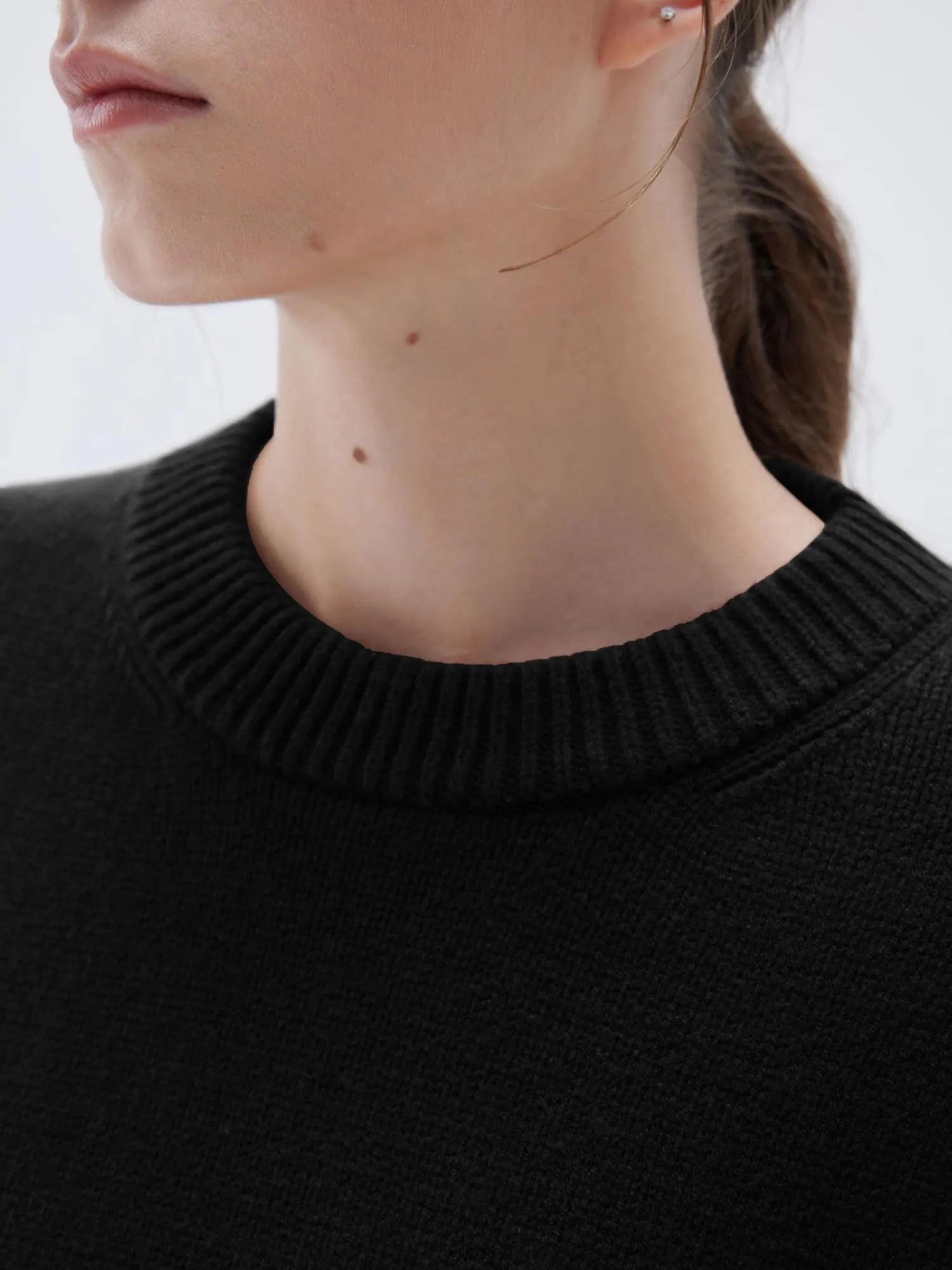 SUUKSESS Women Cashmere Oversized Long Sleeve Pullover Sweater Crew Neck Jumpers-SUUKSESS-SUUKSESS