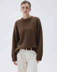 SUUKSESS Women Cashmere Oversized Long Sleeve Pullover Sweater Crew Neck Jumpers-SUUKSESS-SUUKSESS