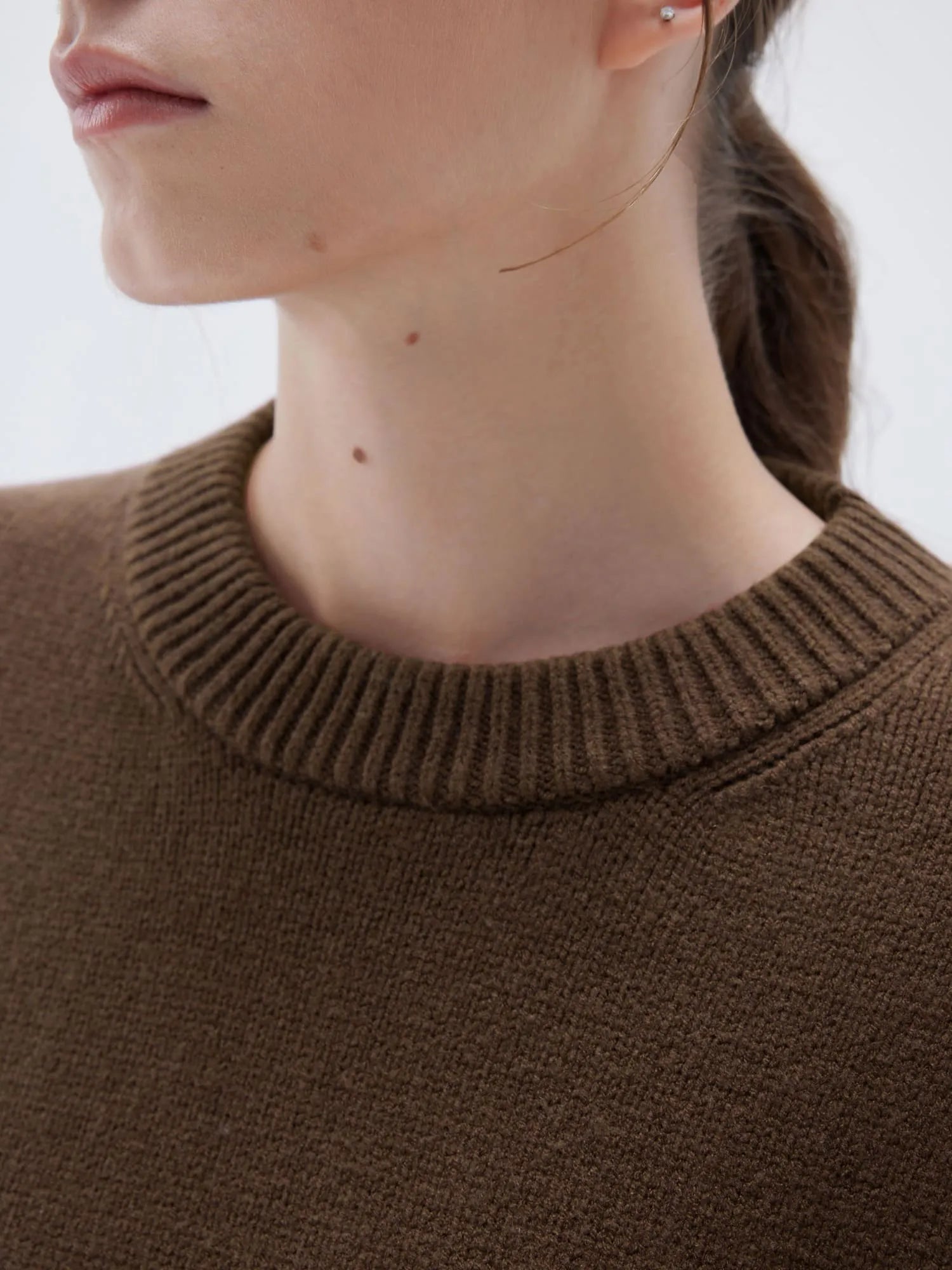 SUUKSESS Women Cashmere Oversized Long Sleeve Pullover Sweater Crew Neck Jumpers-SUUKSESS-SUUKSESS