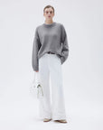 SUUKSESS Women Cashmere Oversized Long Sleeve Pullover Sweater Crew Neck Jumpers-SUUKSESS-SUUKSESS
