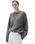 Cashmere Oversized Crew Neck Sweater