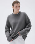 Cashmere Oversized Crew Neck Sweater