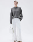 Cashmere Oversized Crew Neck Sweater