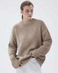 Cashmere Oversized Crew Neck Sweater