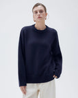SUUKSESS Women Cashmere Oversized Long Sleeve Pullover Sweater Crew Neck Jumpers-SUUKSESS-SUUKSESS