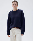 SUUKSESS Women Cashmere Oversized Long Sleeve Pullover Sweater Crew Neck Jumpers-SUUKSESS-SUUKSESS