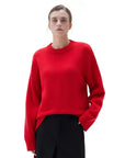 SUUKSESS Women Cashmere Oversized Long Sleeve Pullover Sweater Crew Neck Jumpers-SUUKSESS-SUUKSESS