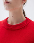 SUUKSESS Women Cashmere Oversized Long Sleeve Pullover Sweater Crew Neck Jumpers-SUUKSESS-SUUKSESS