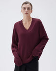 Cashmere Oversized V Neck Sweater