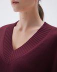 Cashmere Oversized V Neck Sweater