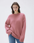 Cashmere Oversized Crew Neck Sweater