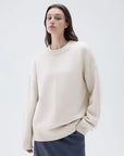 Cashmere Oversized Crew Neck Sweater