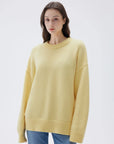 SUUKSESS Women Cashmere Oversized Long Sleeve Pullover Sweater Crew Neck Jumpers-SUUKSESS-SUUKSESS