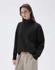 SUUKSESS Women Cashmere Oversized Chunky Turtleneck Pullover Sweater Long Sleeve Knit Jumper Tops-SUUKSESS-SUUKSESS