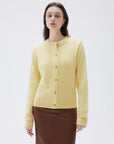 SUUKSESS Women Chunky Cashmere Cardigan Sweaters Trendy Fall Fashion Button Up Long Sleeve Knit Outfits-SUUKSESS-Yellow-XS-SUUKSESS