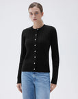 SUUKSESS Women Cable Knit Cashmere Sweaters Crew Neck Button Up Chunky Cardigan Long Sleeve Fall Outfits-SUUKSESS-SUUKSESS