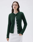 SUUKSESS Women Cable Knit Cashmere Sweaters Crew Neck Button Up Chunky Cardigan Long Sleeve Fall Outfits-SUUKSESS-SUUKSESS