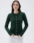 SUUKSESS Women Cable Knit Cashmere Sweaters Crew Neck Button Up Chunky Cardigan Long Sleeve Fall Outfits-SUUKSESS-SUUKSESS