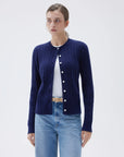 SUUKSESS Women Cable Knit Cashmere Sweaters Crew Neck Button Up Chunky Cardigan Long Sleeve Fall Outfits-SUUKSESS-SUUKSESS
