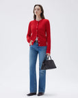 SUUKSESS Women Cable Knit Cashmere Sweaters Crew Neck Button Up Chunky Cardigan Long Sleeve Fall Outfits-SUUKSESS-SUUKSESS