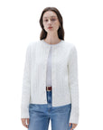 SUUKSESS Women Cable Knit Cashmere Sweaters Crew Neck Button Up Chunky Cardigan Long Sleeve Fall Outfits-SUUKSESS-White-XS-SUUKSESS