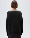 Cashmere V Neck Cable Sweater