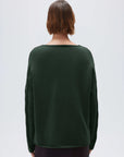Cashmere V Neck Cable Sweater