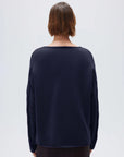 Cashmere V Neck Cable Sweater