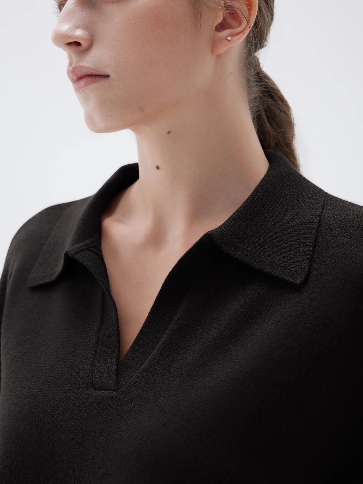 Cashmere Oversized V Collar Sweater