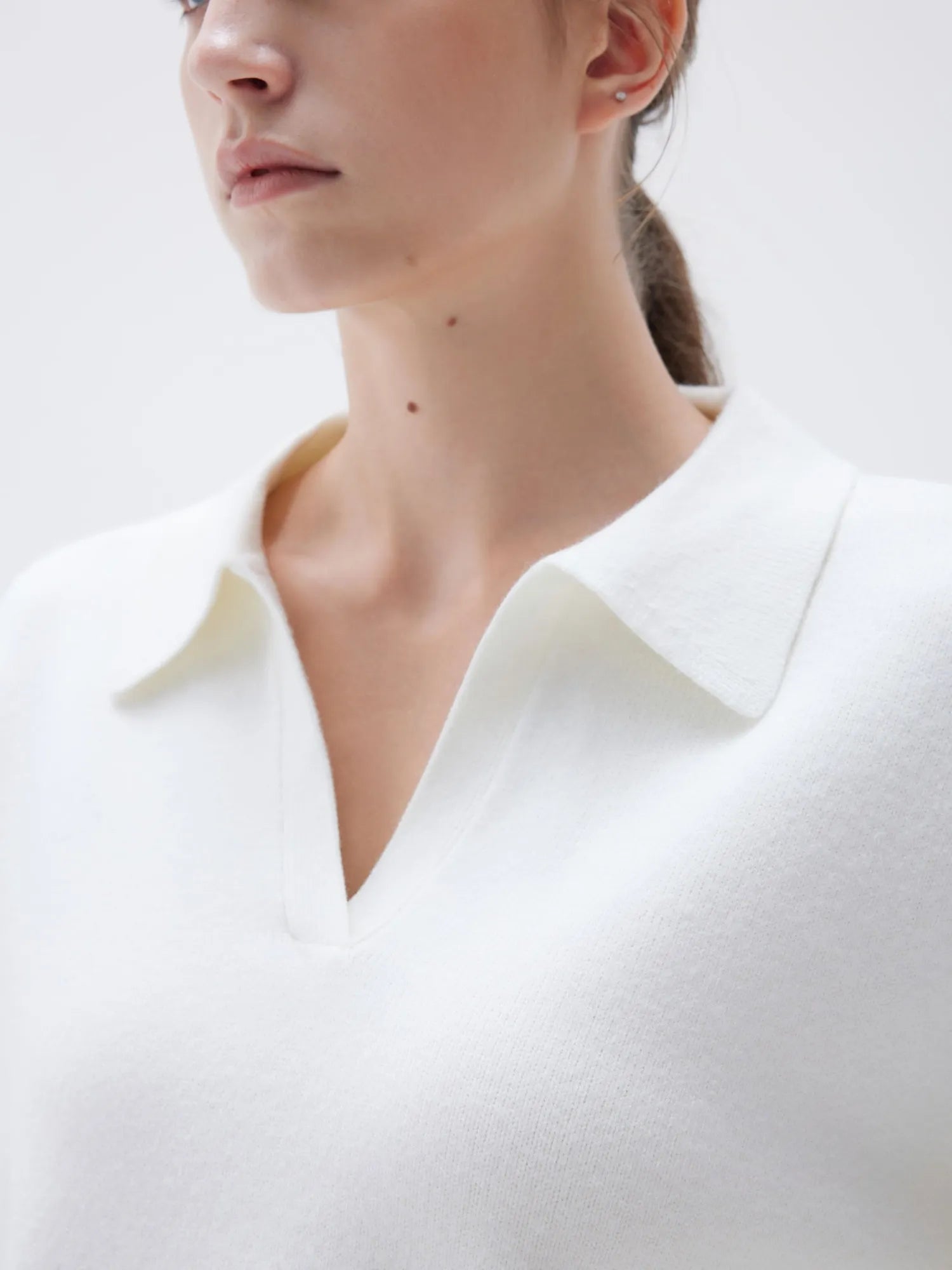 SUUKSESS Women Cashmere Oversized V Neck Pullover Sweaters Long Sleeve Collared Knit Jumper Tops-SUUKSESS-SUUKSESS