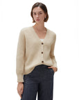 SUUKSESS Women Long Sleeve Button Down Short Cardigan 2025 Fall Loose Open Front Knit Sweater-SUUKSESS-SUUKSESS