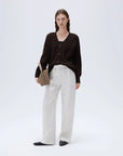 SUUKSESS Women Long Sleeve Button Down Short Cardigan 2025 Fall Loose Open Front Knit Sweater-SUUKSESS-SUUKSESS