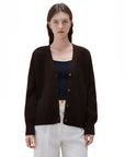 SUUKSESS Women Long Sleeve Button Down Short Cardigan 2025 Fall Loose Open Front Knit Sweater-SUUKSESS-SUUKSESS