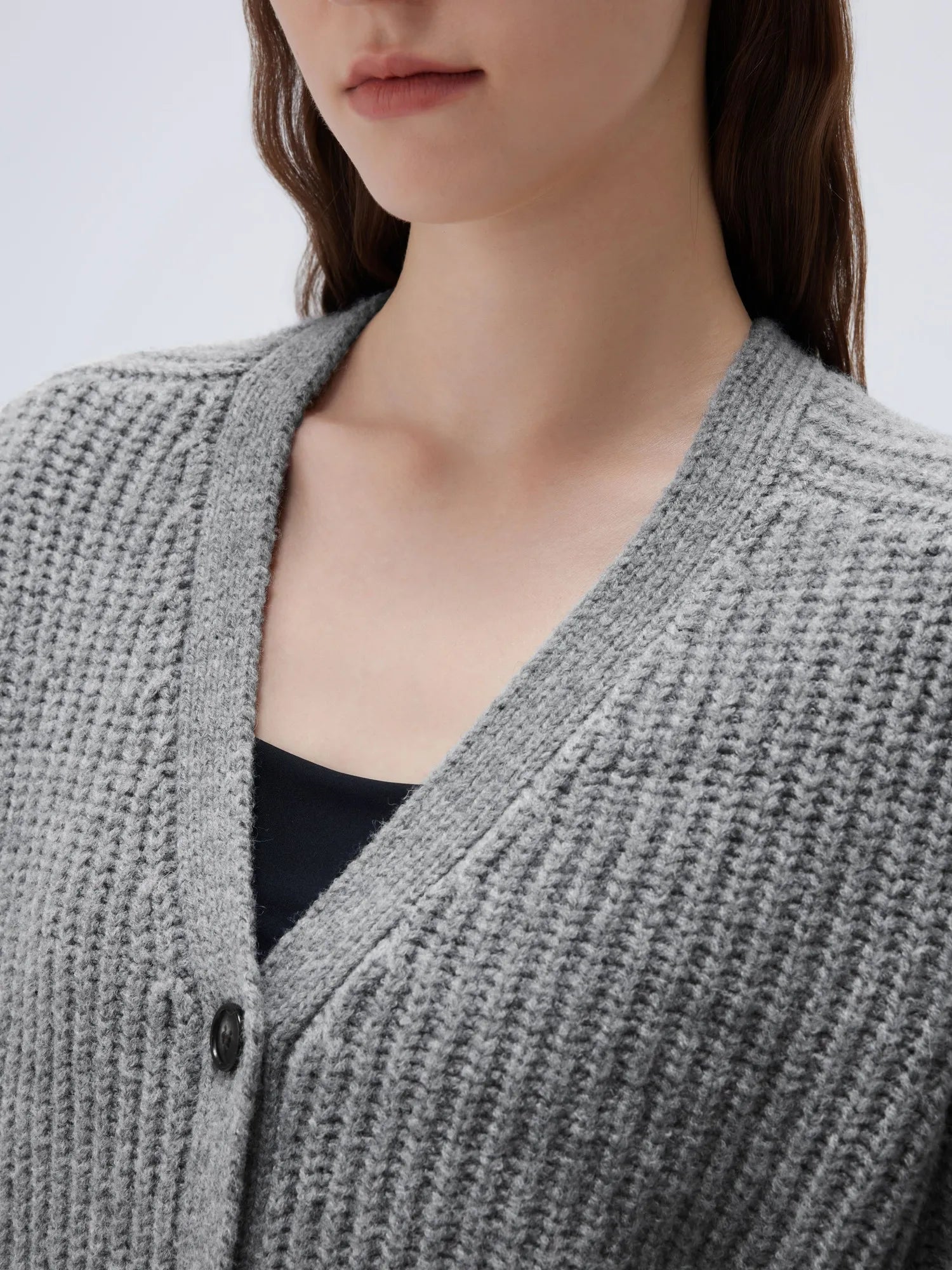 SUUKSESS Women Long Sleeve Button Down Short Cardigan 2025 Fall Loose Open Front Knit Sweater-SUUKSESS-SUUKSESS