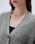 SUUKSESS Women Long Sleeve Button Down Short Cardigan 2025 Fall Loose Open Front Knit Sweater-SUUKSESS-SUUKSESS