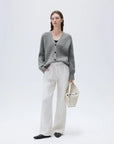 SUUKSESS Women Long Sleeve Button Down Short Cardigan 2025 Fall Loose Open Front Knit Sweater-SUUKSESS-SUUKSESS