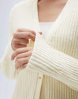 SUUKSESS Women Long Sleeve Button Down Short Cardigan 2025 Fall Loose Open Front Knit Sweater-SUUKSESS-SUUKSESS
