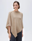 SUUKSESS Women Cashmere Knit Poncho Shrug Bolero Lightweight Shawl Wraps Pullover Sweater-SUUKSESS-Sienna-SUUKSESS