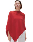 SUUKSESS Women Cashmere Knit Poncho Shrug Bolero Lightweight Shawl Wraps Pullover Sweater-SUUKSESS-SUUKSESS