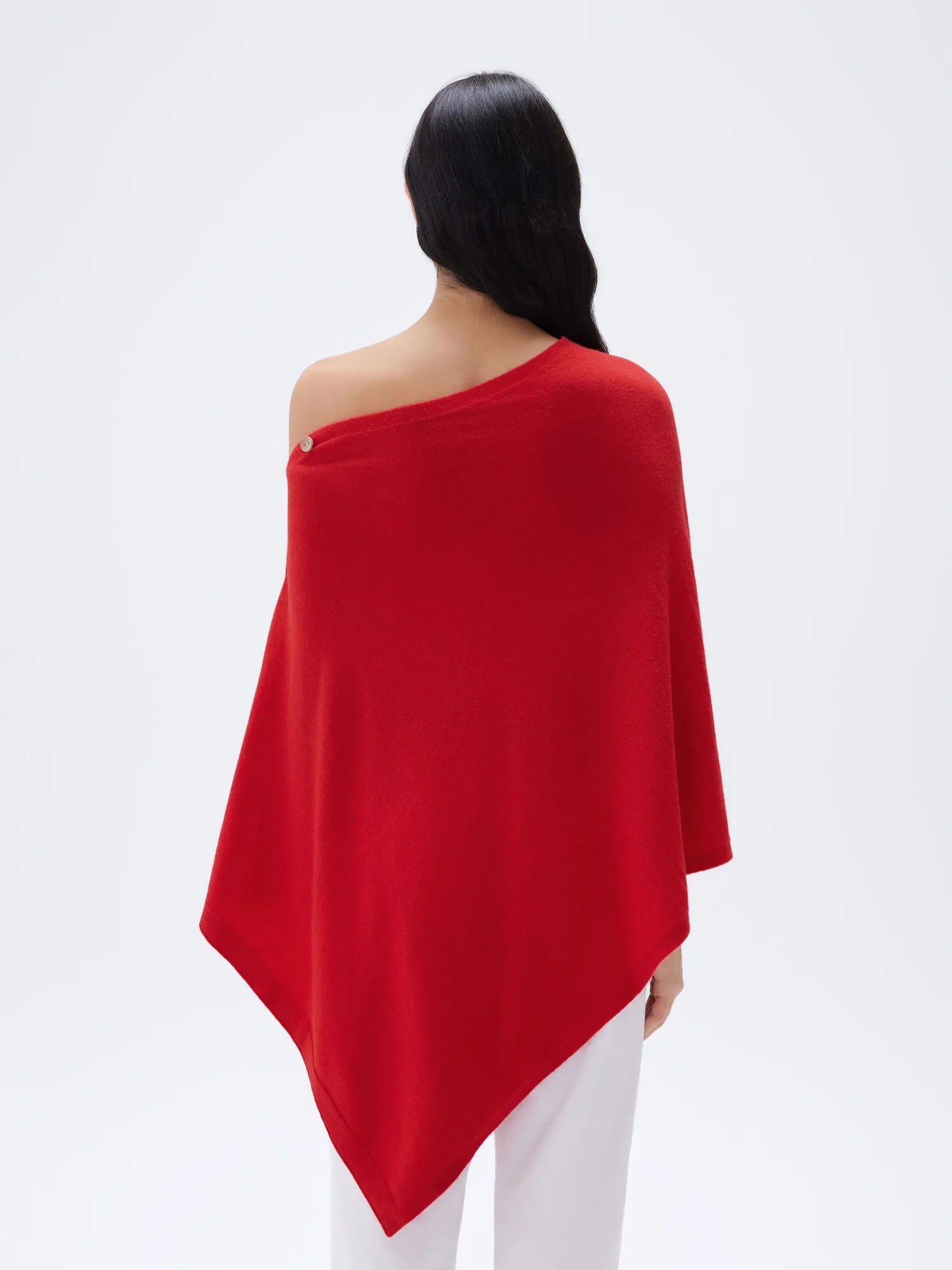 SUUKSESS Women Cashmere Knit Poncho Shrug Bolero Lightweight Shawl Wraps Pullover Sweater-SUUKSESS-SUUKSESS