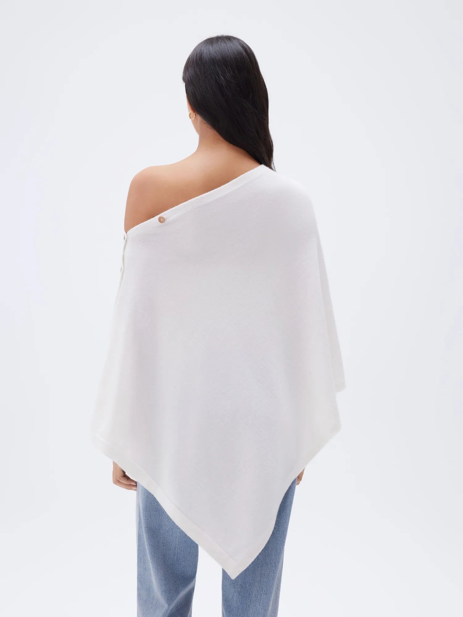 SUUKSESS Women Cashmere Knit Poncho Shrug Bolero Lightweight Shawl Wraps Pullover Sweater-SUUKSESS-SUUKSESS