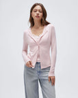 Cashmere Lace Knit Tops-SUUKSESS-SUUKSESS