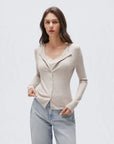 Cashmere Lace Knit Tops-SUUKSESS-SUUKSESS