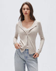 Cashmere Lace Knit Tops-SUUKSESS-SUUKSESS