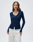 Cashmere Lace Knit Tops-SUUKSESS-SUUKSESS