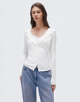 Cashmere Lace Knit Tops-SUUKSESS-SUUKSESS