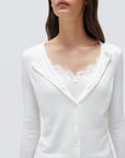Cashmere Lace Knit Tops-SUUKSESS-SUUKSESS