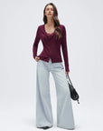 Cashmere Lace Knit Tops-SUUKSESS-SUUKSESS