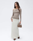 Wool Blend Off the Shoulder Sweater