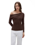 Wool Blend Off the Shoulder Sweater